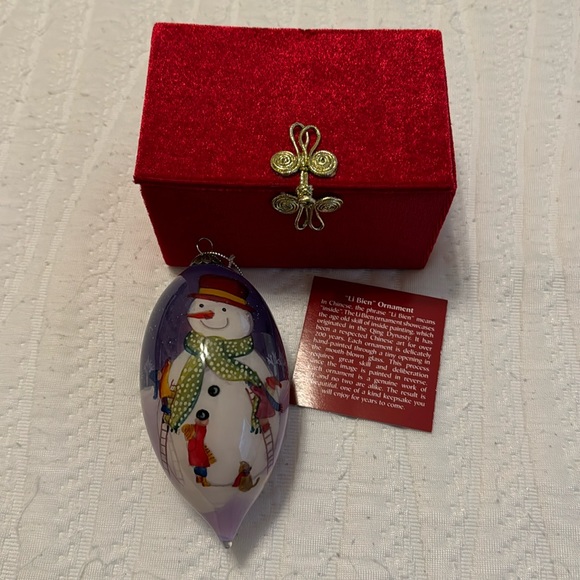 Other - 2011 Li Bien Snowman Glass Ornament